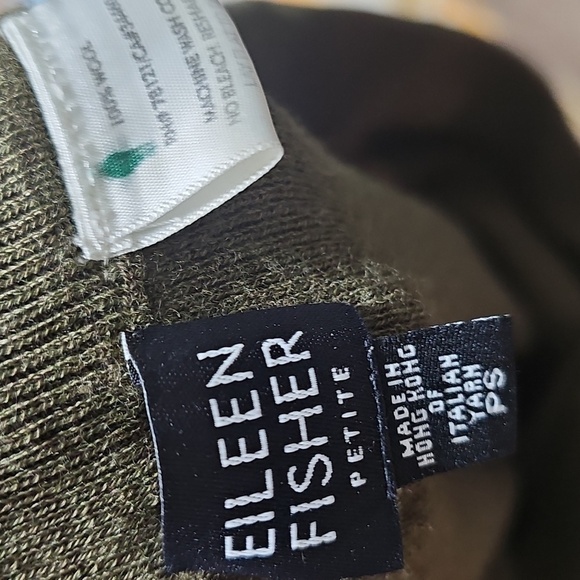 Eileen Fisher Green Wool Stretchy Pants Size Petite Small PS - Picture 3 of 4